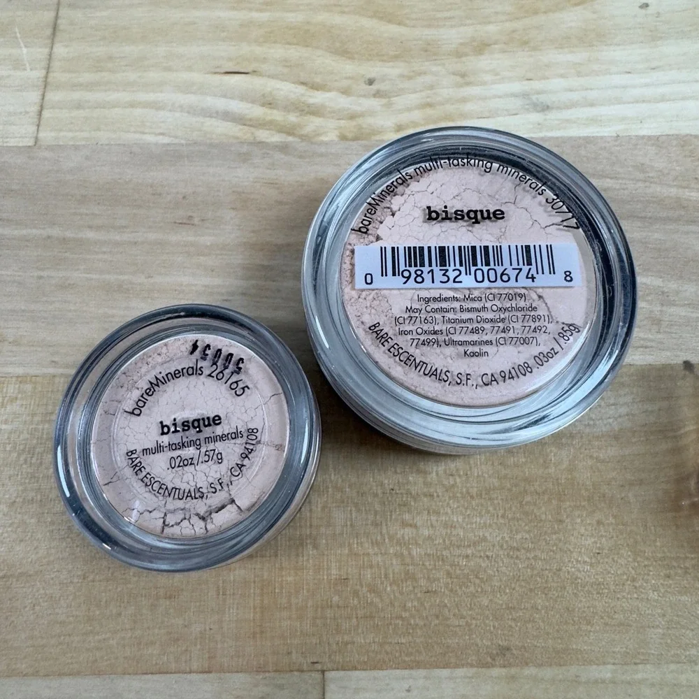 bareMinerals Bisque Multi-Tasking Minerals Powder Set 0.85g & 0.57g NEW
